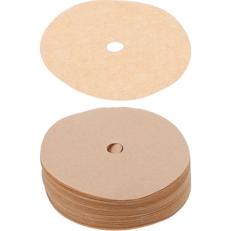 200 filtres à café en papier pour cafetière italienne, jetables, pour la maison et le bureau - Kaki (1/5)