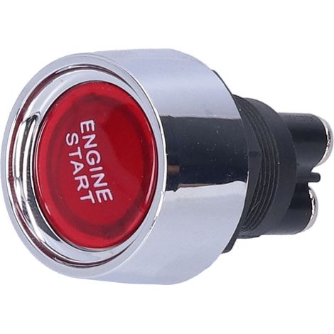 Pièce de rechange universelle pour démarreur à bouton-poussoir d'allumage automobile, adaptée aux véhicules 12 V CC tels que les camping-cars et les motos tout-terrain (rouge). (1/5)