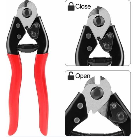 Coupe-câble de vélo, outil de réparation de câble de levier de frein de vélo comme cadeau pour les câbles et fils de vélo (1/4)