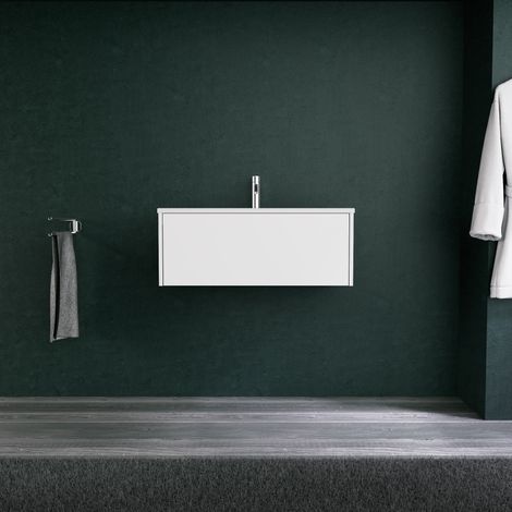 Inda - Mobile bagno L.80 con lavabo opaco / Bianco opaco 1