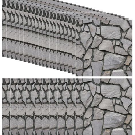 30-teiliges 3D-Ziegelstein-Wandtapeten-Set (30 x 30 cm), selbstklebende PVC-Wandfliesen, 3D-Wandpaneele, dekorative Wandverkleidung (1/5)