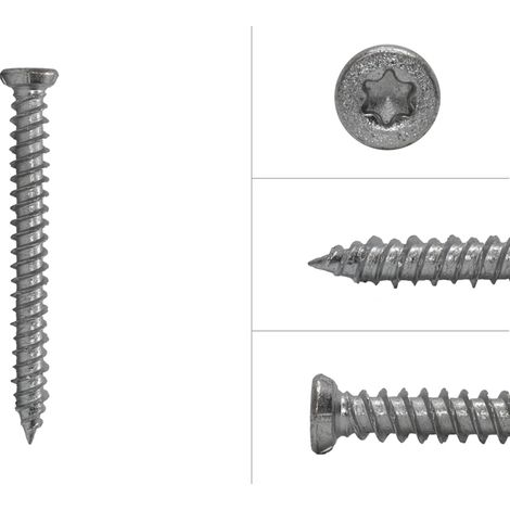Fensterschrauben Senkkopf TX30 verzinkt 7.5 x 72 mm - 100 Stück