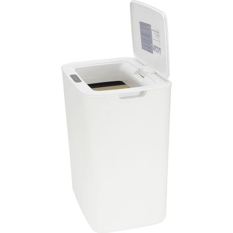 Automatischer 14-Liter-Mülleimer mit Infrarotsensor für Küche und Schlafzimmer, weiß (1/5)