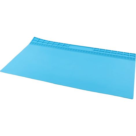 Tapis réparation 60x35cm – Silicone haute température bleu électronique (1/4)