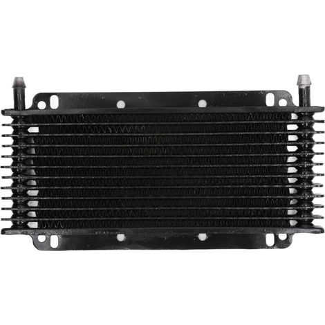 Jeffergarden Refroidisseur d'huile en aluminium pour transmission automatique, compatible avec les moteurs de voitures, motos, quads et motos tout-terrain de 50 à 250 cm³