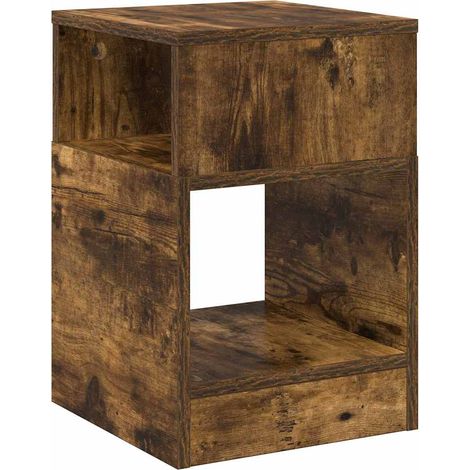 Maison Exclusive - Mesa Auxiliar Roble ahumado 30,5 x 30 x 45 cm