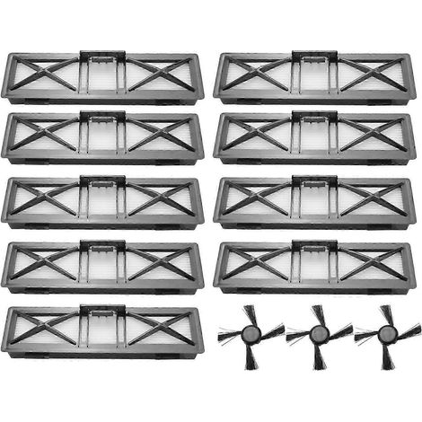 Compatible avec les Neato Botvac D3 D4 D5 D6 D7 D70 D75 D80 D85 Connected Botvac 75E 80 85, cet ensemble comprend 9 filtres HEPA et 3 brosses latérales, des brosses, des filtres et des accessoires. (1/5)
