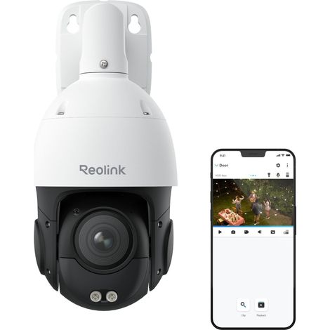 Reolink – Caméra de surveillance extérieure 4K PTZ – Vision nocturne couleur – Suivi automatique – Zoom optique 5X – Angle de vision 123° (1/5)