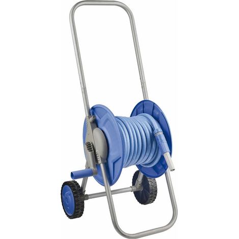 Chariot à dévidoir avec tuyau d'arrosage de 20m