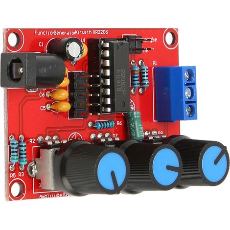 2-teiliges Signalgenerator-Set (Sinus-, Dreieck- und Rechtecksignal), Ausgangsfrequenz 1 Hz – 1 MHz, Eingangsspannung 9 – 12 V DC, mit Koffer. (1/5)