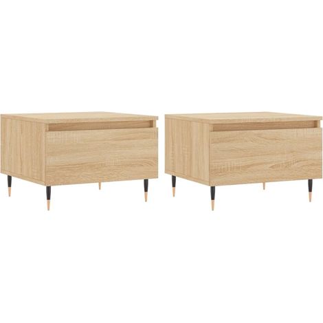 Maison Exclusive - Couchtische 2 Stk. Sonoma-Eiche 50x46x35 cm Ho