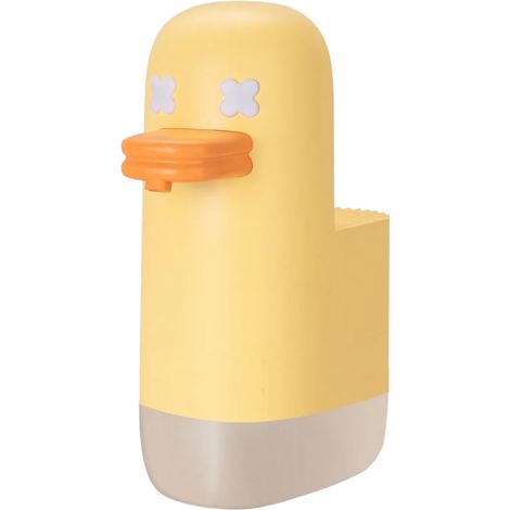 (Jaune) Distributeur automatique de gel hydroalcoolique en mousse, rechargeable par USB, capteur sans contact. (1/3)