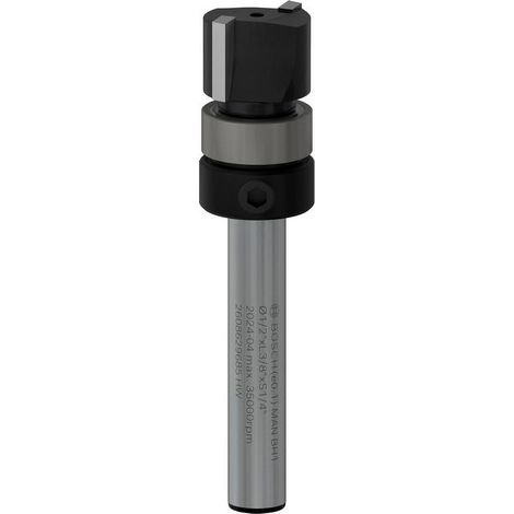 Bosch PRO Bündigfräser mit obenliegendem Führungskugellager Ø 1/2" x L 3/8" Schaft 1/4" - 2608629685 (1/4)