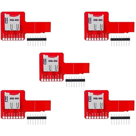 Module d'extension de stockage pour cartes SD/TF Micro Sniffe (lot de 5) pour carte adaptateur Arduino SPI intégration facile. (1/5)