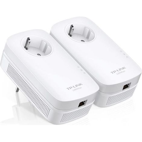 TP-LINK TL-PA8010PKIT AV1200 Gigabit Powerline Starter Kit con toma frontal
