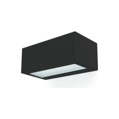 Supporto a parete ISORA IP65 LED SMD 2x8.30W 1595lm(893lm) CRI80 4000K up-down Nero