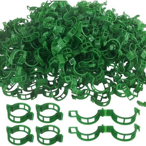 300 clips pour plantes, clips pour tomates, clips pour treillis, pour fleurs de concombre, courges, vignes (1/5)