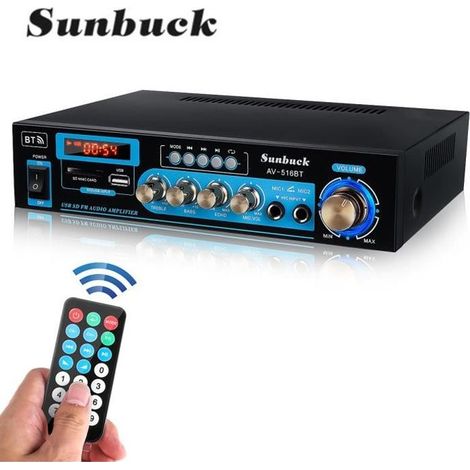 Ampli-Tuner Stéréo 1200-2000W Bluetooth Entrée Phono Auto 2 Calibrage HDMI (1/4)