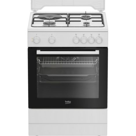 73-liter-kombiherd mit 4 kochstellen, weiß - Beko - FBS63121WD