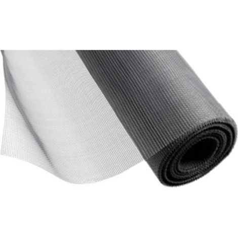 Rouleau de tissu moustiquaire en fibre de verre 30mt x 120cm gris