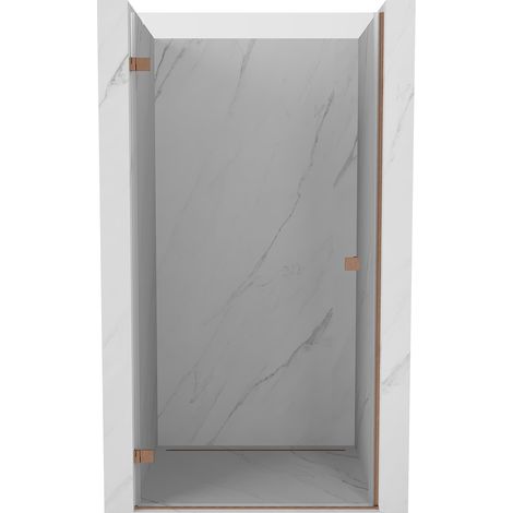 Mexen Lunar-B porte de douche battante gauche 50 cm, transparent, cuivre brossé - 832-050-000-65-00-L (1/3)