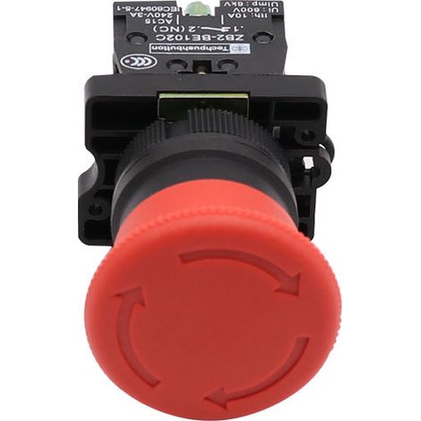Plastic Economy Type XB2-ES542 Emergency Stop Self-Locking Pushbutton Switch ZB2 Red Emergency Stop Button (1/3)