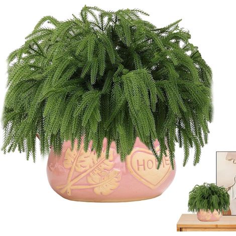 Branche de pin givrée Accessoires de Noël réalistes et festifs lot de 12 Branche de pin hivernale au toucher réaliste pour les décorations et bricolages de Noël à la (1/5)