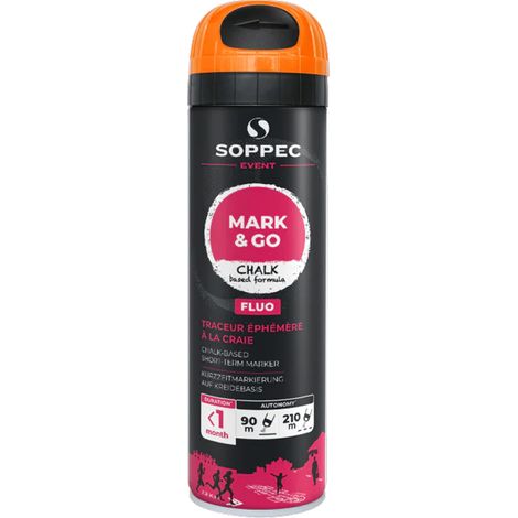Traceur MARK & GO Éphémère orange fluo 500 ml SOPPEC - 182016