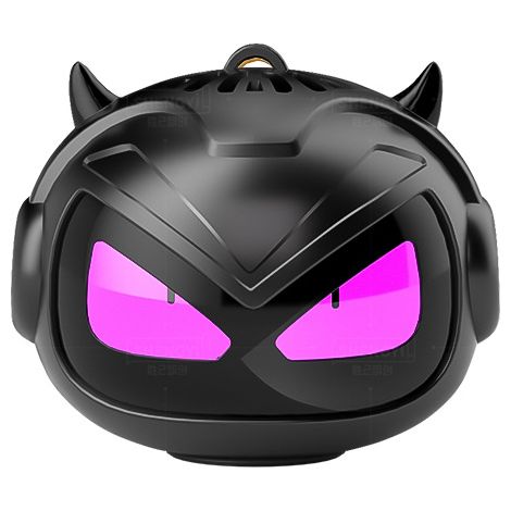 Tragbarer Bluetooth-Lautsprecher mit Subwoofer, niedlich und leicht, Geschenk für Familie und Freunde, Mini-Musiklautsprecher fürs Schlafzimmer, Schwarz