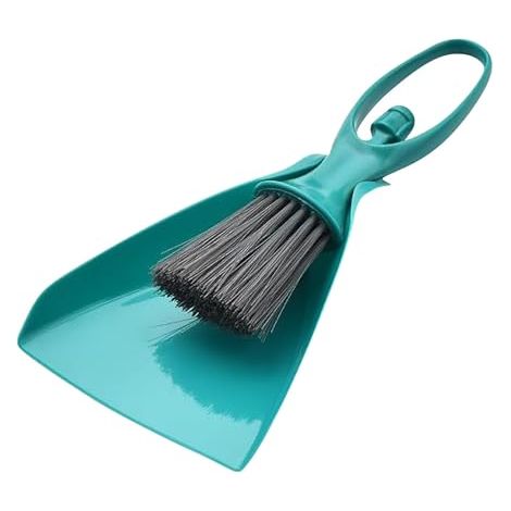 Lot de 2 brosses de bureau pour tiroir - mini-brosse aspirateur - convient pour le clavier et la table à manger - petite brosse de bureau - bleue (1/5)