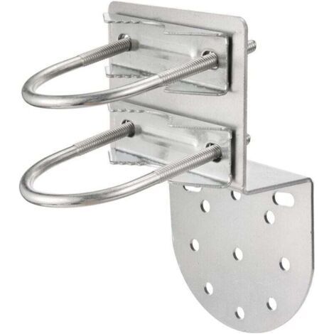 Antenna Wall Bracket Rustproof Antenna Pole Mount Accessories, XU,Outdoor Hardware Home Antenna Pole Bracket Mounting Kits - (1/4)
