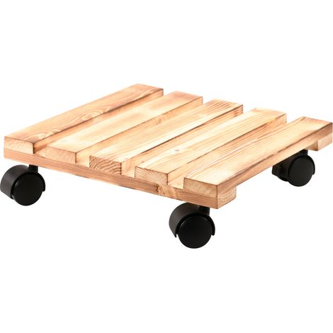 Pflanzenroller, Kiefernholz, 100 kg Tragekraft (1/2)
