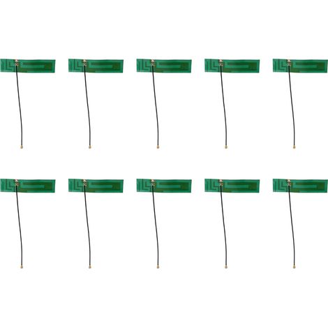 10 antennes internes vertes, transmission stable large portée, interface IPEX, forte résistance à l'oxydation. (1/5)