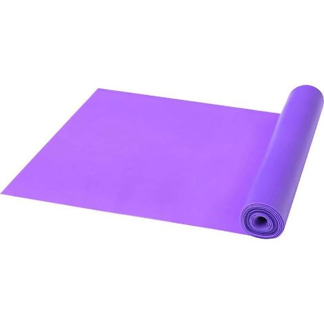 m langes, violettes Widerstandsband für Pilates und Yoga, ideal für das Training im Fitnessstudio. (1/5)
