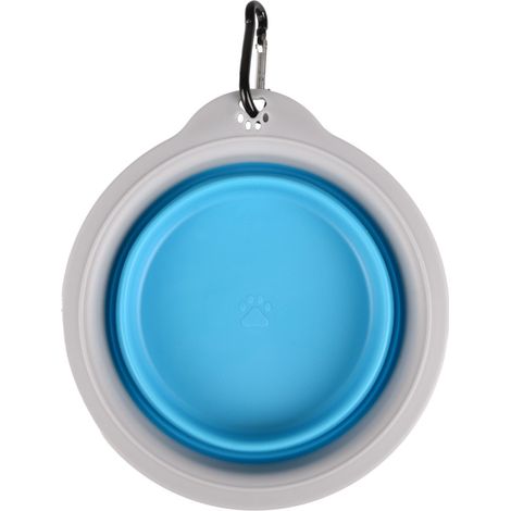 Gamelle de transport BUBO 375 ml pour chien couleur bleu/ gris - Flamingo (1/4)
