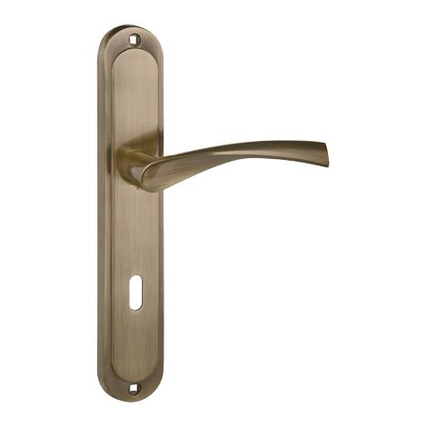 Maniglia per porta Diana patina 90 con comando a chiave - MP KLZD9KPP