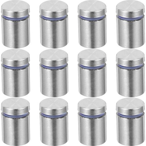 12 vis d'entretoise en acier inoxydable pour acrylique et verre