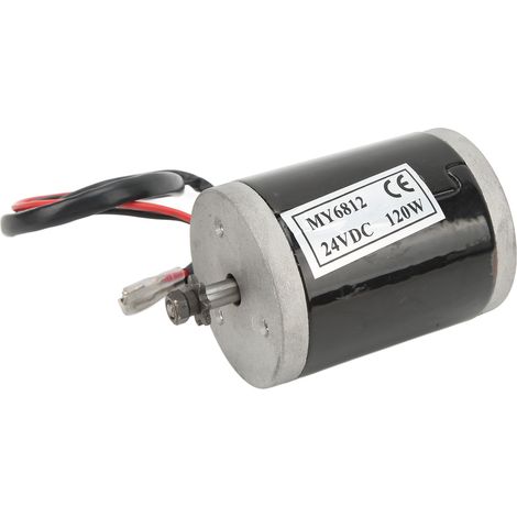 Hochtouriger 24V 120W Gleichstrommotor aus Aluminiumlegierung mit Bürsten, geeignet für Elektroroller, Fahrräder und Motorräder. (1/5)