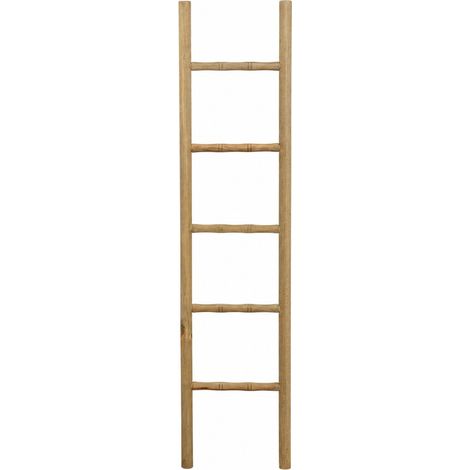Biscottini Bathroom Towel Ladder - Wooden Towel Hanger Ladder - Decorative Wall-Mounted Towel Rack (1/5)