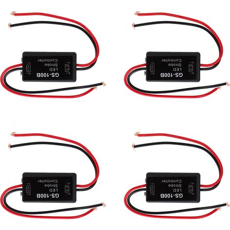 4 modules de commande de feux clignotants, contrôleurs de feux arrière stroboscopiques pour voitures, motos et vélos électriques (1/5)