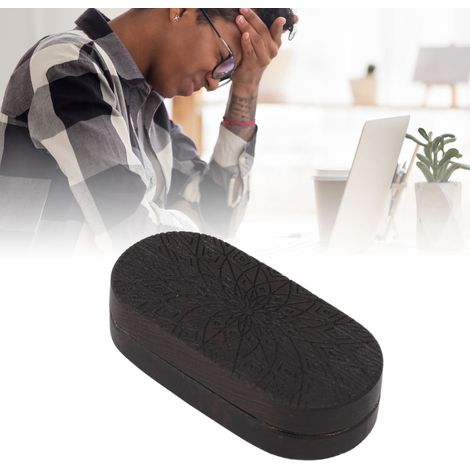 Billet Anti-Stress Magnétique Ebony Sunflower - Gadget Sensory Bois 55x30mm, 72g, Box Stockage (1/5)