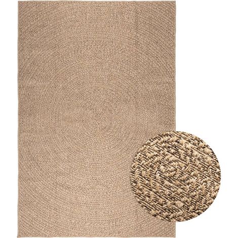 Tapis 160x230 cm Tapis de salon Tapis d'entrée aspect jute intérieur et extérieur 35890