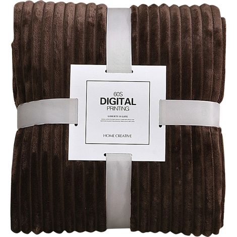 Couverture - Polyester - 100 X 70 Cm - Pour Canapé Lit Ou Extérieur - 1 Pièce (1/2)