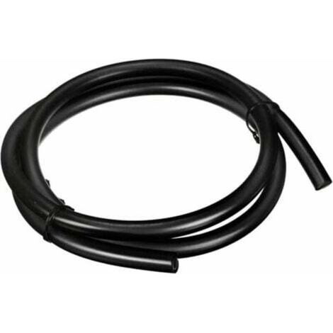 (Negro) Manguera de combustible para motocicletas con motores pequeños, 5 mm de diámetro interior, 8 mm de diámetro exterior. Manguera de combustible doble. Manguera de combustible, 5 mm de diámetro i