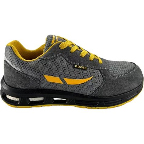 SCARPA ANTINFORTUNISTICA BASSA GRIGIA IN PELLE SCAMOSCIATA E TESSUTO IN RETE NORMA S1 MODELLO MONKEY - n°42  - DOZ