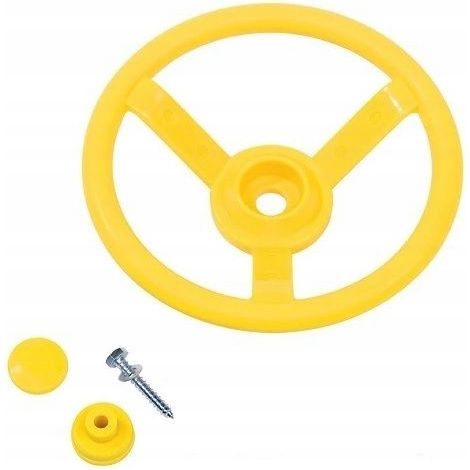 Volant en plastique jaune pour votre terrain de jeu