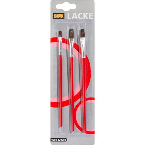 Set mit 3 Künstlerpinseln, robust