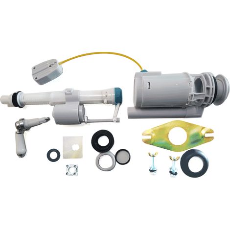 Savoy Close & Low Level Toilet Cistern Fittings Inc Chrome / White Lever (1/2)