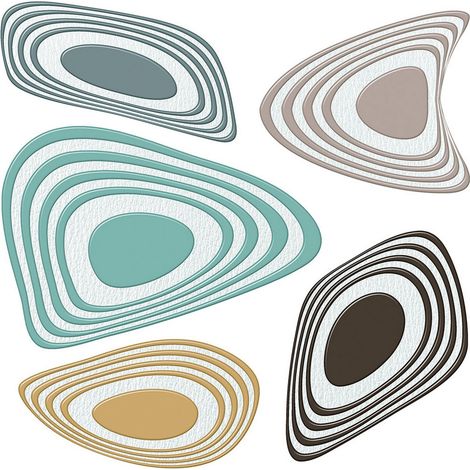 Sticker Abstract Semy Color - 1 planche 30 x 30 cm (1/5)