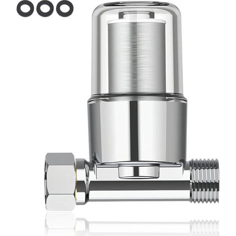 40μm Filter Tap Drinking Water, Water Filter Tap with Stainless Steel Cartridge, 1/2" Filters Taps, Anti-Limescale Taps, for Showers, Taps, Washing Machines, Water Heaters (1/5)